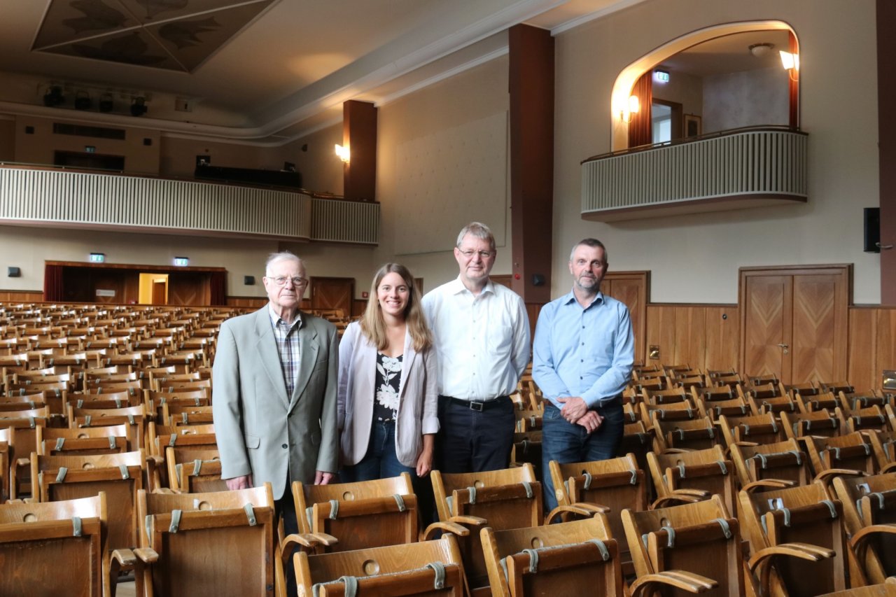 Der alte und neue Vorstand der Kulturfreunde (v.l.n.r): Erni Schlosser, Kristin Knautz-Scholl, Norbert Buschmann, Christof Ermert.
